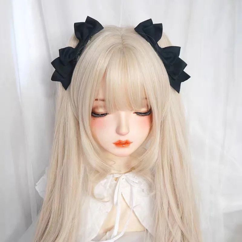 귀여운 수제 활 헤어클립, 애니메이션 로리타 머리핀, 코스프레 머리 장식, JK 유니폼, 헤어 액세서리, 크리스마스 선물