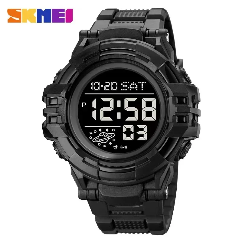 

SKMEI 2003 Mens Fashion Countdown Date Alarm Clock 5Bar Waterproof Wristwatch Multifunctional Back Light Electronic Sports Watc