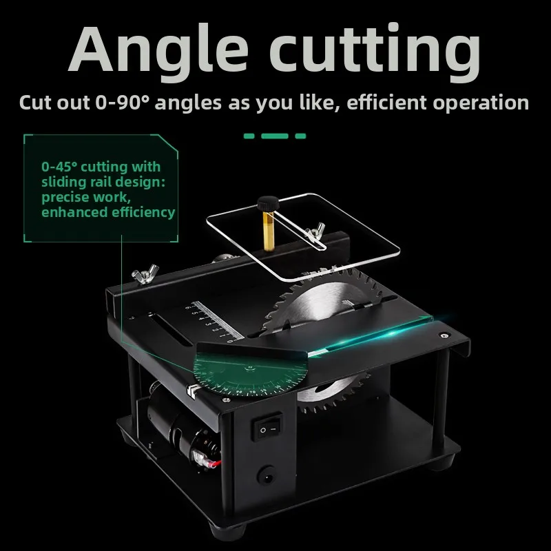 Mini DIY Table Saw – Portable Small Electric Saw for Acrylic, PVC & Wood, Multi-Function Home Cutting Machine