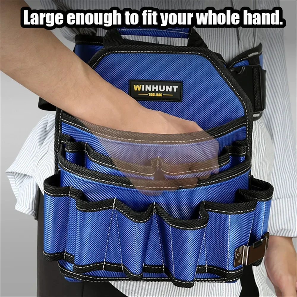 NEW Release Quick Tool Waist Bag with Belt for Carpenter Electrician Tools Tool Pouch High-quality Multifunction Tool Organizer