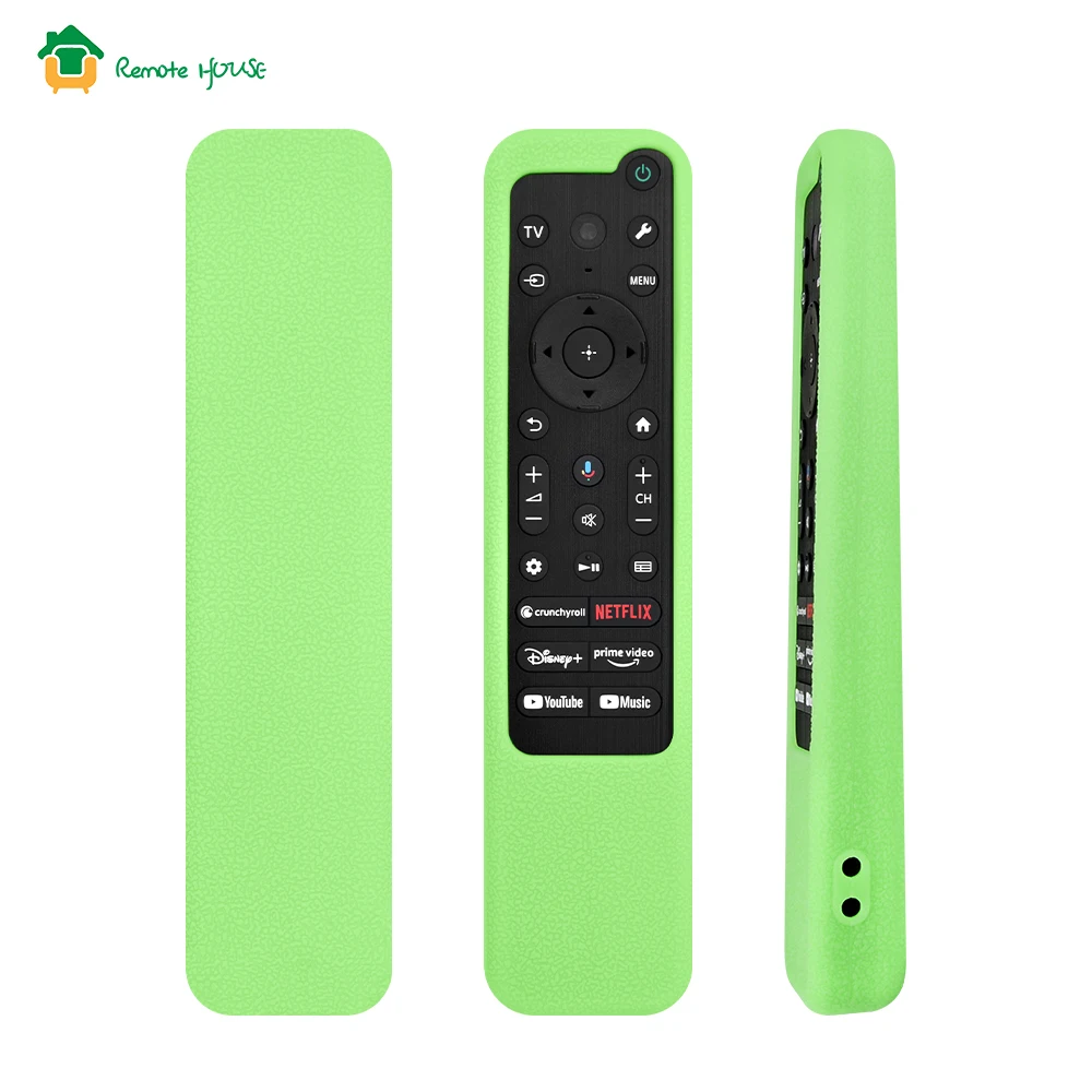 Silicone Remote Control Case Compatible with Sony RMF-TX810U RMF-TX910U Remote Shockproof Protective Cover with a Lanyard