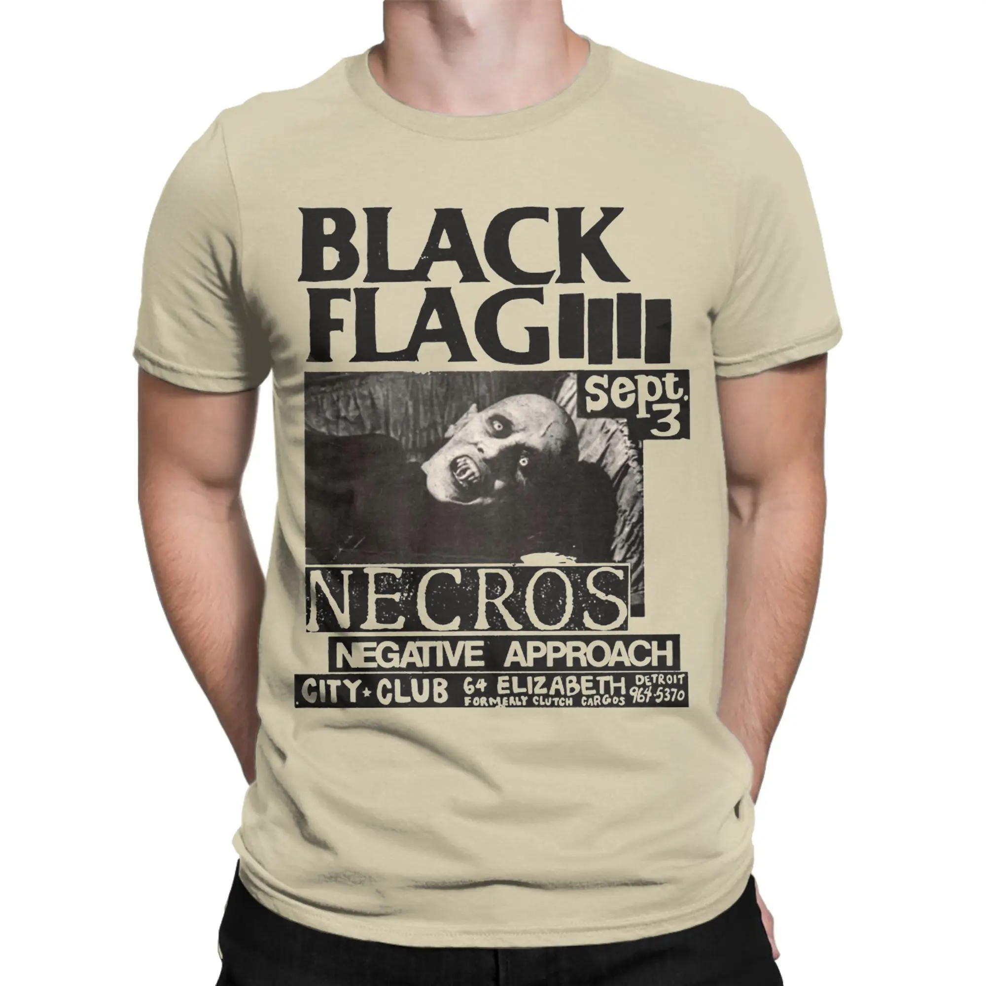 مضحك Necros الأسود العلم تي شيرت الرجال القطن قصير الأكمام جولة الرقبة قمم الصيف #2