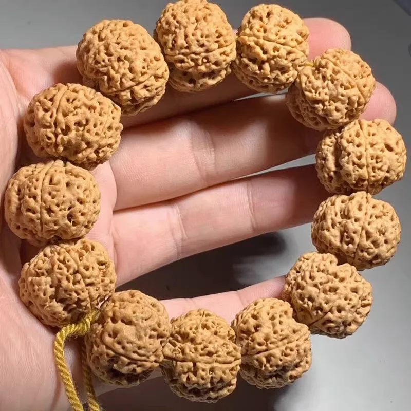 

Nepal Big Rudraksha Bracelet Five-Honeycomb Corpulent Double Texture Fine Submerged Hand Toy Buddha Beads