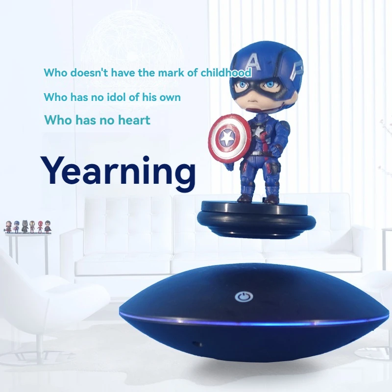 Magnetic Levitation Tray Ornament, Ufo-Shaped, for Living Room, Bedroom, Office, Holiday Gift, Includes Us Plug Adapter