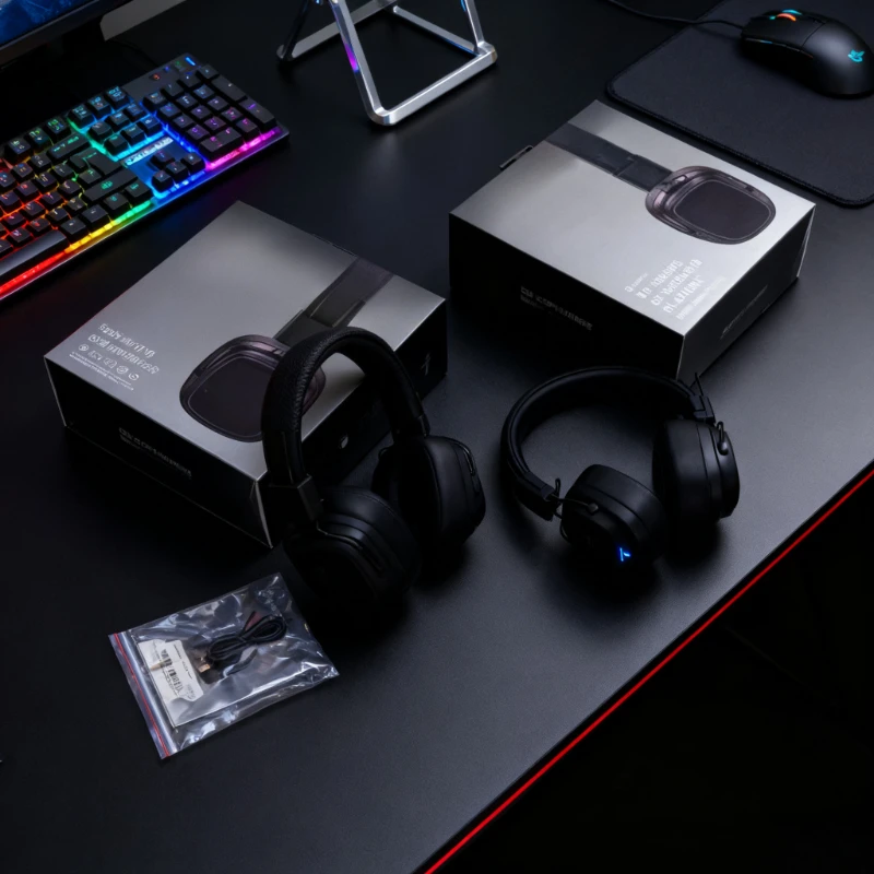 سماعات بلوتوث من الجيل الرابع من American MAJOR IX، وسماعات كمبيوتر مثبتة على الرأس، وميكروفون لاسلكي رياضي للجري