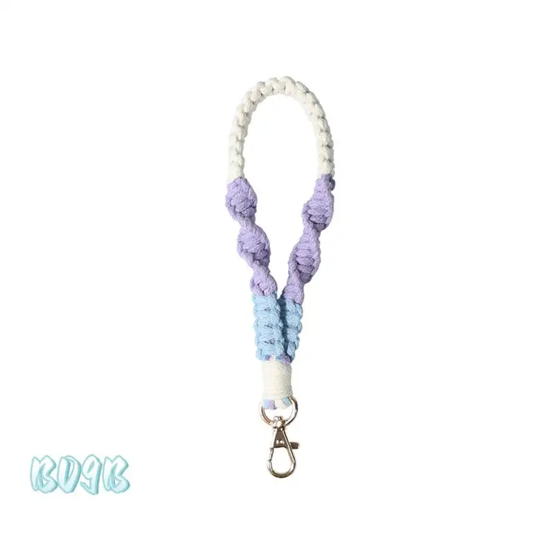 

6PCS Boho Macrame Phone Wrist Strap, Cell Phone Lanyard With Tether Tab, Keychain Wristlet Charm, Anti-Loss Phone Chain-B09B