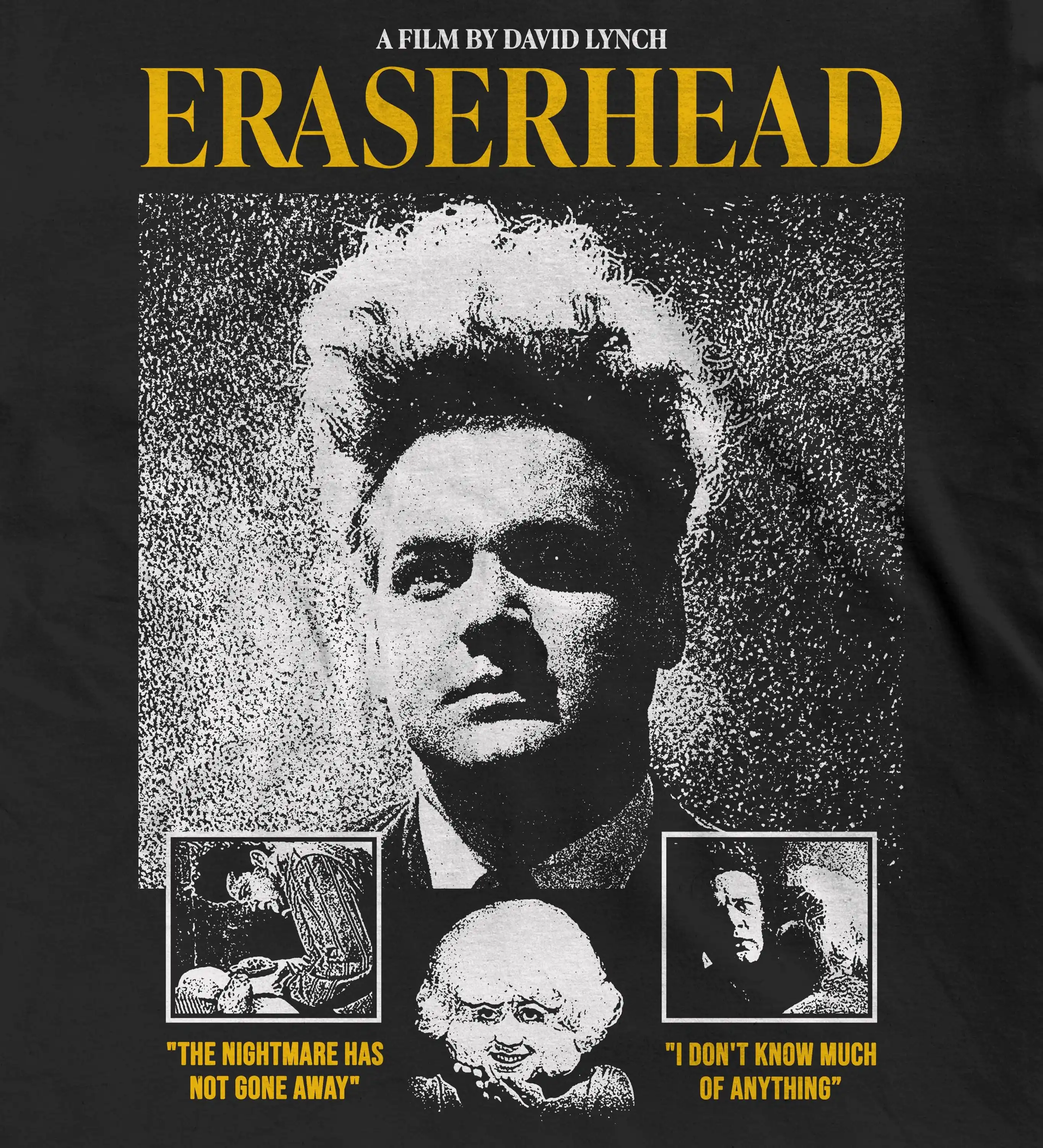 Eraserhead Shirt - David Lynch 1977 Surrealist Horror Graphic T-Shirt Cotton Men Women Streetwear Tee