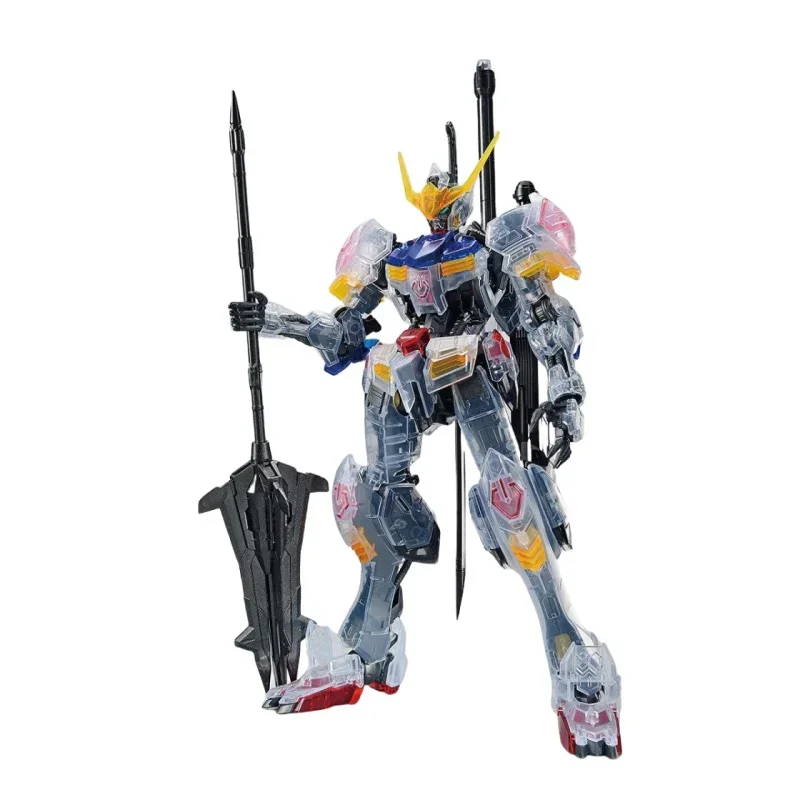 Bandai in Stock Original MG THE GUNDAM BASE LIMITED EXPANSION PARTS SET for GUNDAM BARBATOS[CLEAR COLOR] Anime Action Figure Toy