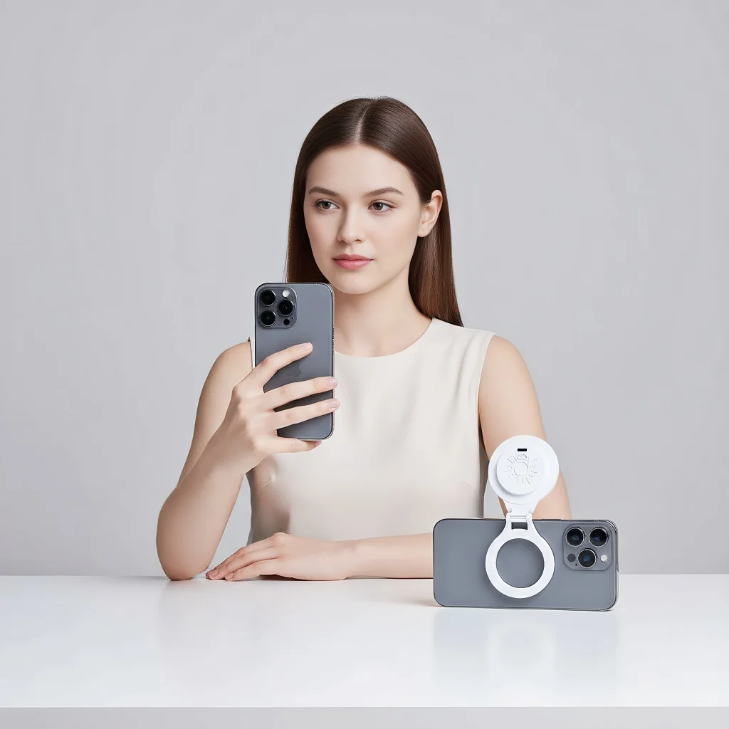 Магнитный заполняющий свет для телефона — мягкий свет для фотосъемки с камерой для живой атмосферы и видеосъемки