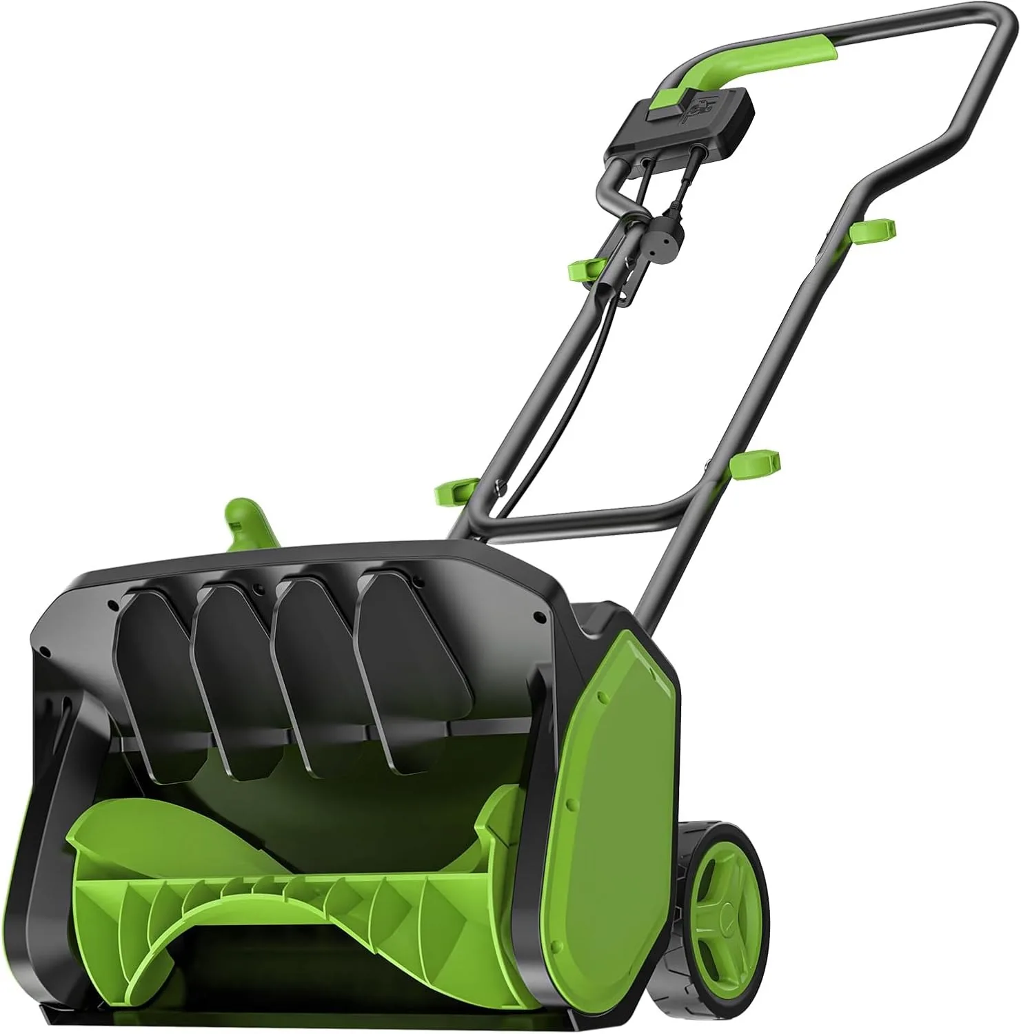 Steelite 17 Inch Corded Electric Snow Shovel 1200W with Wheels 20ft Throwing Distance Dual Safety Switch for Driveway Sidewalk