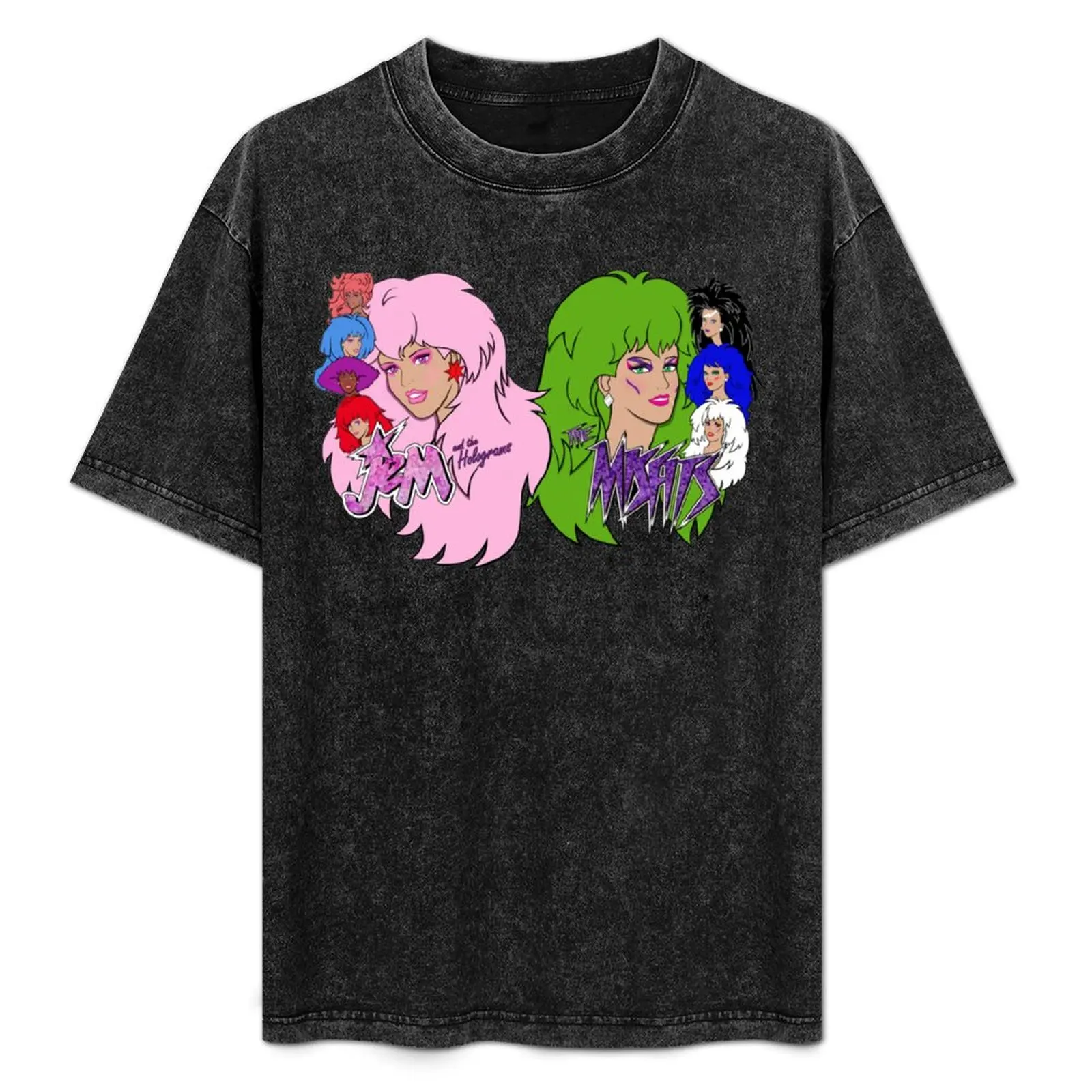 

Jem and the Holograms Vs The Misfits T-Shirt oversized graphic tee Blouse customizeds mens big and tall t shirts