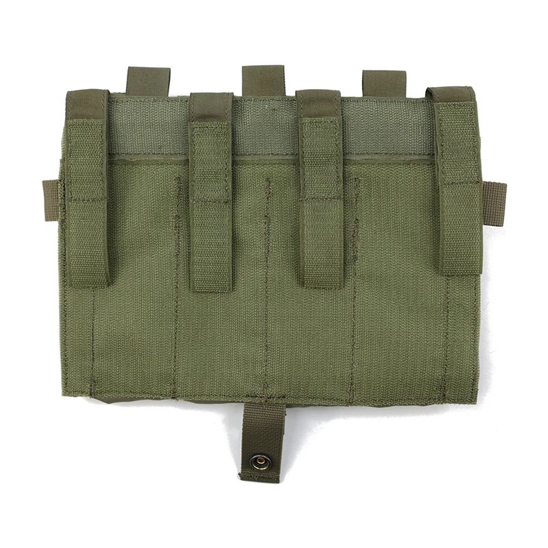 TW-M080 Delustering TwinFalcons Tactical Detachable Flap QUAD SMG Mag Pouches Panel for Plate Carrier Tactical Vest