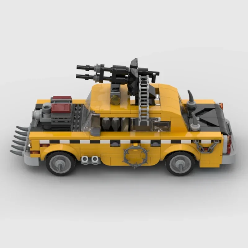 Modello di veicolo cittadino Moc Mattoni da costruzione 1975 A11 Apocalypse Taxi Tecnologia Blocchi modulari Regali Giocattoli di Natale Set fai da te Assemblaggio