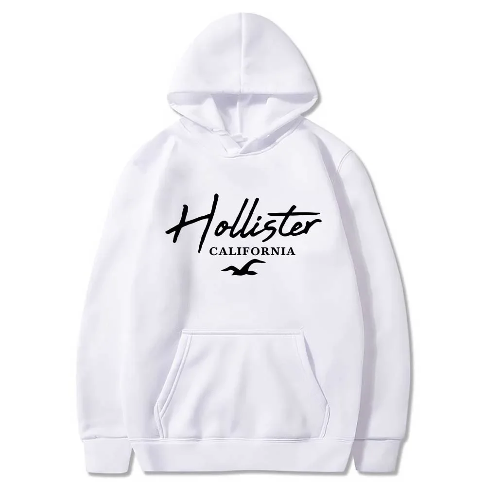 HOLLISTER Men's/Women Hoodie with Street Casual Sports Style Long Sleeve and  Fleece Sweatshirt for Autumn and Winter