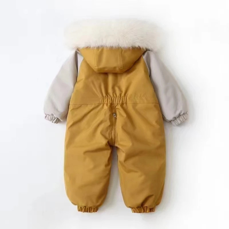 -30 Degree Russia Children Winter Ski Suit Warm Thicken Baby Jumpsuit New Children Clothing Set Waterproof Girls Snowsuit 2-5Y