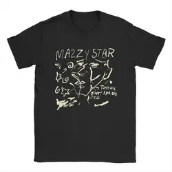 Men T-Shirt Mazzy Star Leisure Cotton Tee Shirt Short Sleeve Band Music T Shirts Crew Neck Clothes Classic