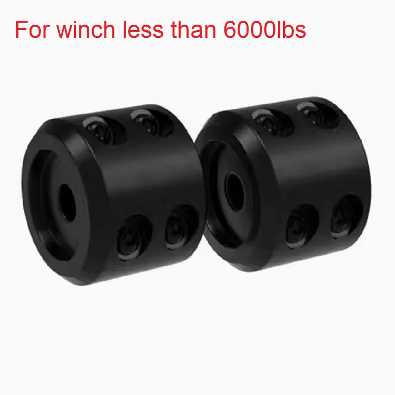 ATV winch rope rubber block protection stop guide port off-road UTV rubber plug wire traction trailer hook