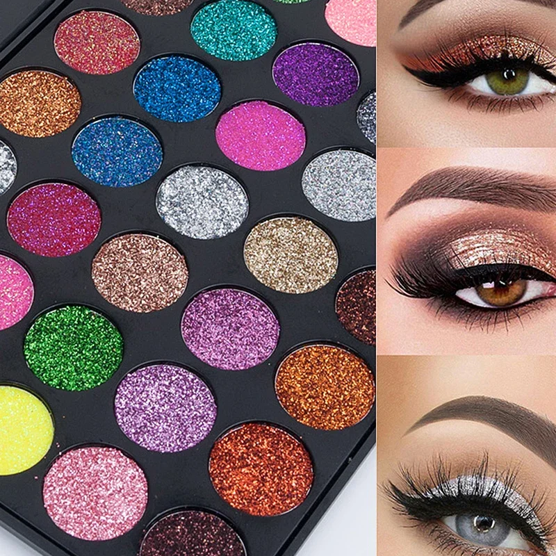 

35 Color Eyeshadow Palette Earth Color Matte Waterproof Women Shiny Glitter Eye Shadow Makeup Lasting Korean Cosmetic Tools