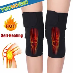 2Pcs/Pair Tourmaline Self-heating Kneepad Magnetic Therapy Knee Support Belt for Men Women Knee Arthritis Pain Relief Leg Warmer