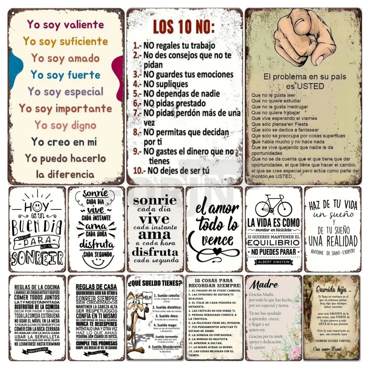 Home Office Quotes - Spanish Inspirational Quote Poster,Spain Wall Art