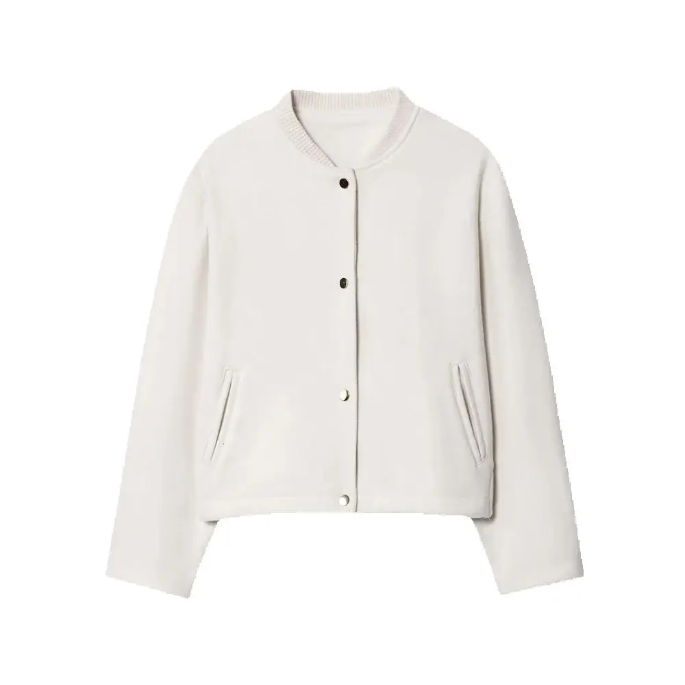 

Осенний новый продукт в европейском и американском стиле, женская универсальная мягкая куртка-пилот для поездок на работу, куртка