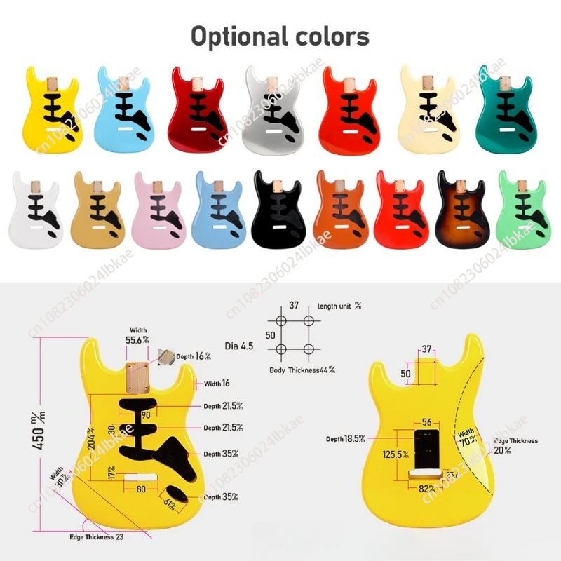 ST3 electric guitar body with shielding paint DIY accessories color ST alder single single pickup aa AAAAAAAA