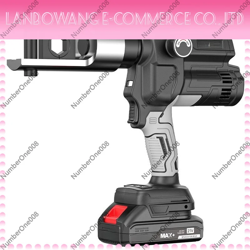 Cordless Hydraulic Crimping Tool, Lithium Battery Cable Lug Crimper for Copper Terminals 300mm², Rechargeable Wire Pliers