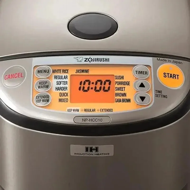TGBFZojirushi NP-HCC10XH نظام التسخين التعريفي لطباخ الأرز وسخان، 1 لتر، رمادي داكن غير مقاوم للصدأ، علي