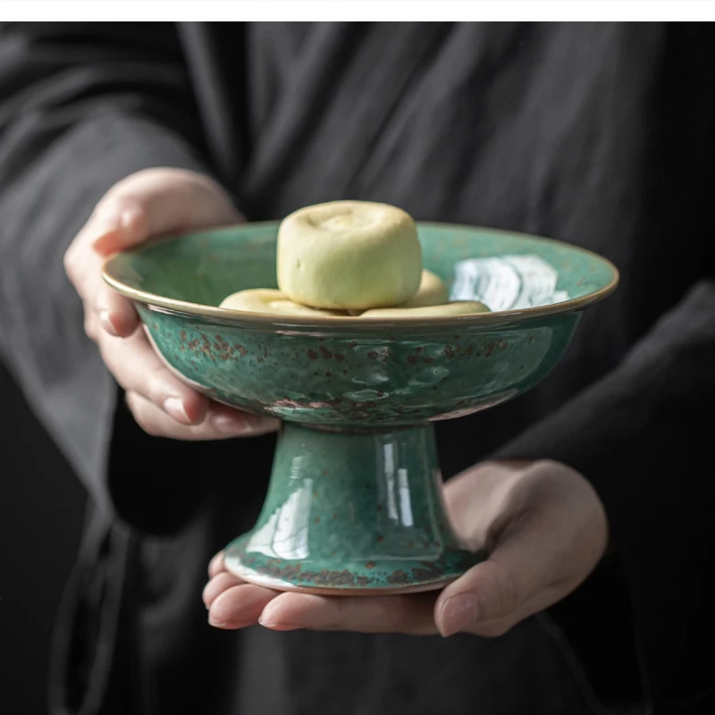 ceramic Zen foot dessert desktop tea room refreshment dishes