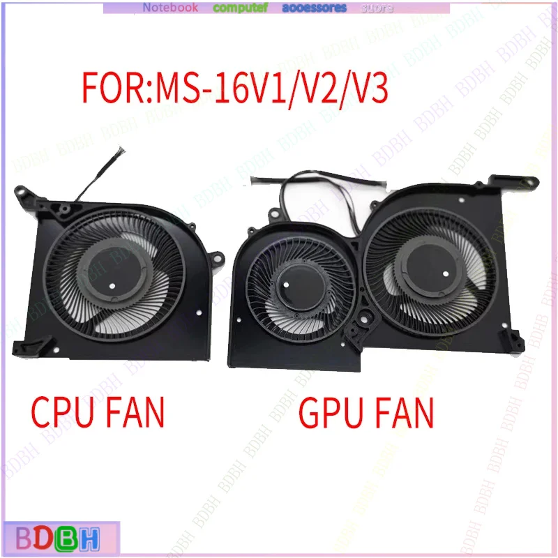 NEW Laptop Cpu Gpu Cooling Fans for MSI GS66 Stealth 10SD 10SGS 10SFS 10SF 10SE MS-16V1 MS-16V2 16V3 WS66 P66 Cooler Radiator 5
