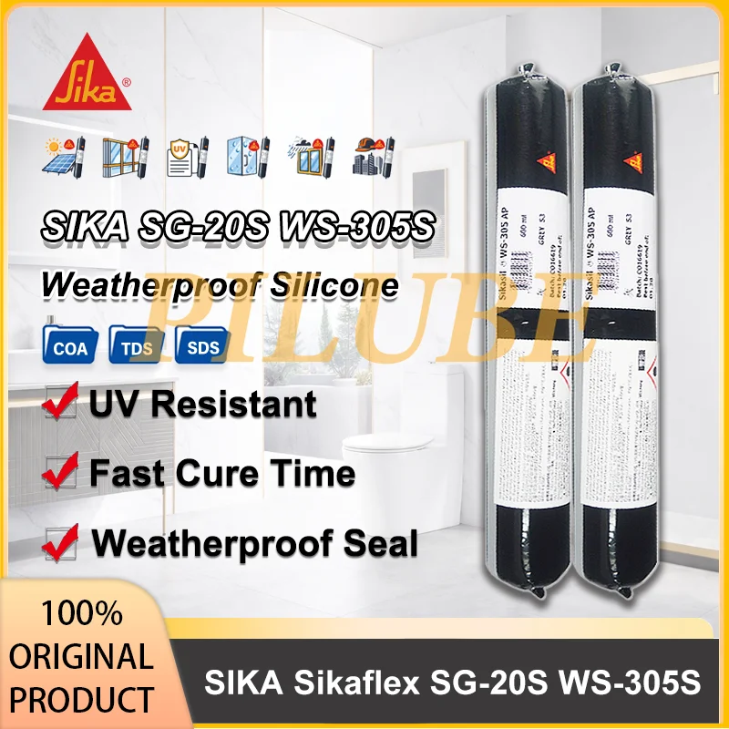 SIKA Sikaflex SG-20S WS-305S Silicone Weatherproofing Compound Wndow Door Curtain Wall Joint UV Protection Exteror Construction