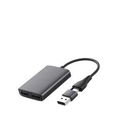 Hot USB 3.0 / C to Dual Displays Monitors 5Gbps 4K HDMI HDTV Adapter Cable External Graphics Card Converter For Mac Windows
