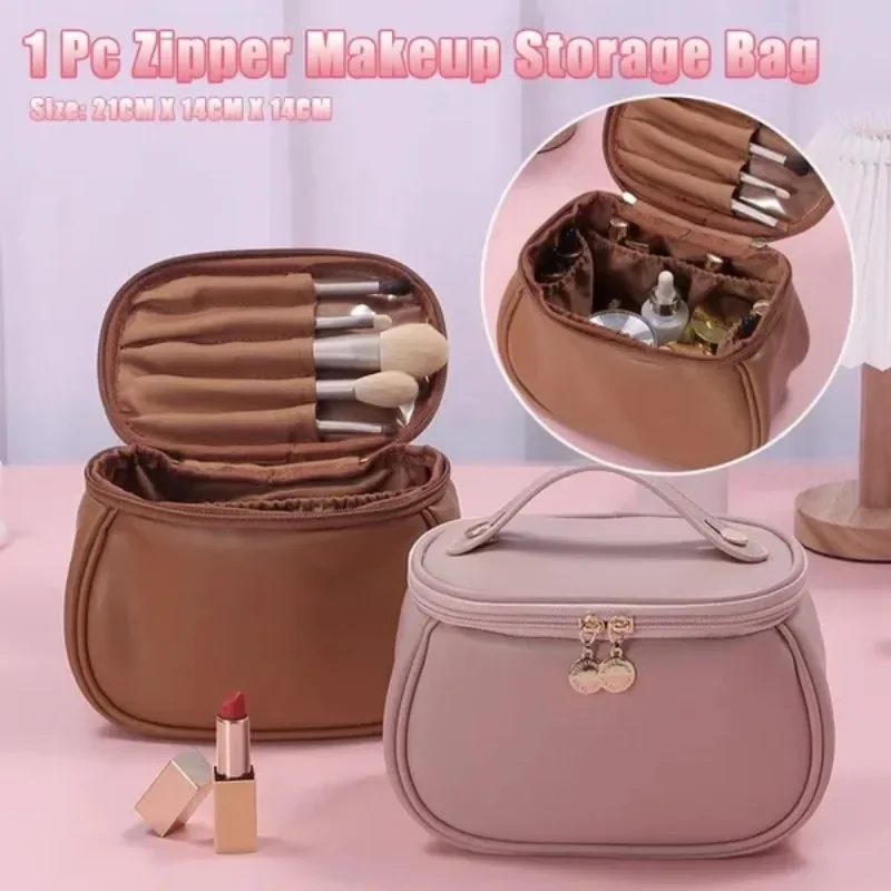 Nueva Bolsa de Viaje para Cosméticos y Artículos de Aseo, Portátil, de Gran Capacidad, Estilo Instagram, de Alta Gama, para Mujer