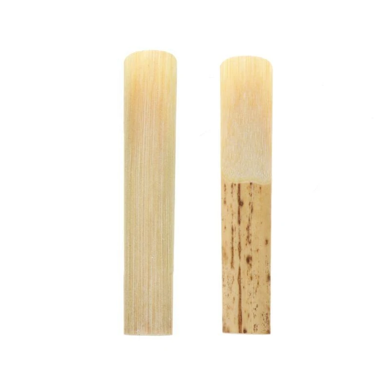 10pcs/set Clarinet Bamboo Reeds Strength 2.5 Natural Alto Soprano Saxophone Perfect U Shaped For Beginners