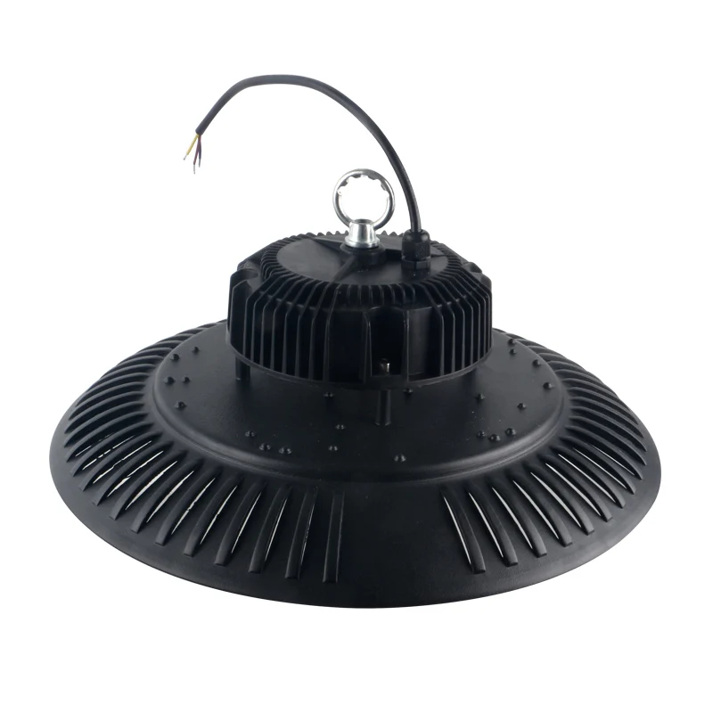 Waterproof Three-proof  Fin Led Mining Lamp 200W Black Factory Chandelier Super Bright Warehouse Lighting view 4