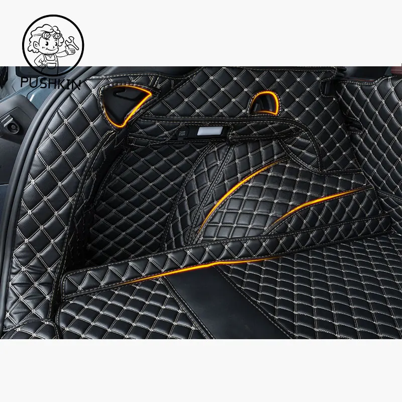 For Geely Monjaro Grand Koleos 2023 2024 2025 Car Boot Mat Rear Trunk Liner Cargo Leather Floor Carpet Protector Accessories