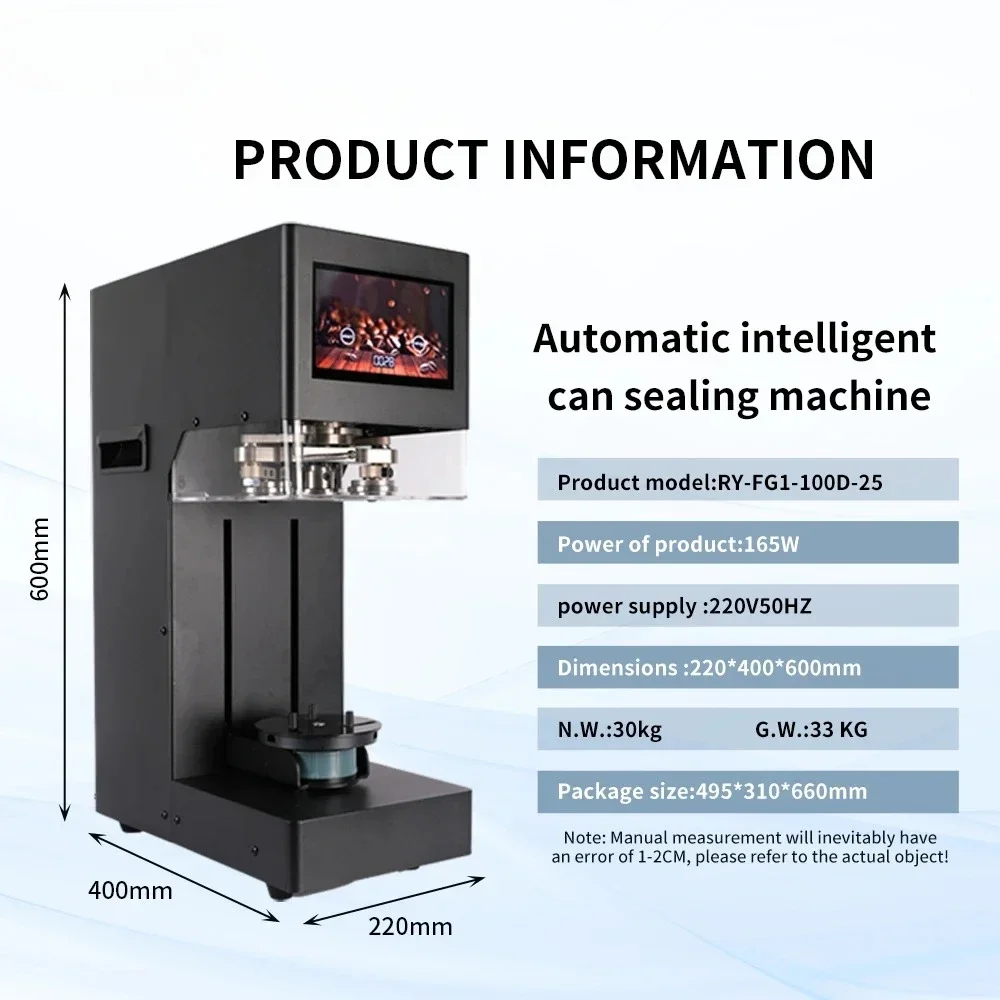 Commercieel Nieuw Product Draagbare Drankblik Sluitmachine Bier Sap Koffie Inblikken Sluiten Sluitmachine