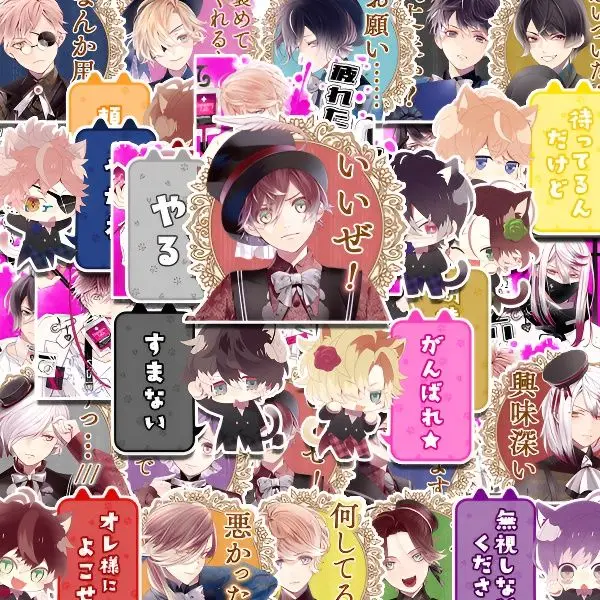 40PCS DIABOLIK LOVERS Sakamaki Ayato Anime Stickers Cute Cartoon Decoration Suitcase Laptop Phone Stationery Manga Sticker