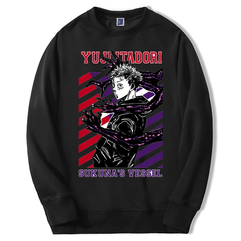 

Jujutsu Kaisen Winter Men Harajuku Big Size Sweatshirts Hoodie JujutsuKaisen O-Neck Ryomen Sukuna Itadori Yuji Hoody Men Clothes