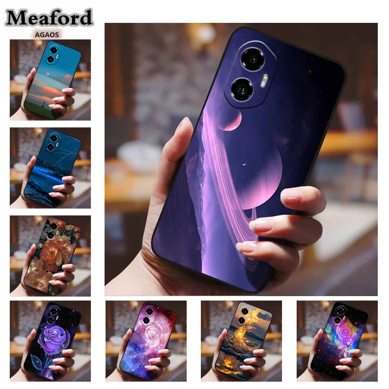 Phone Back Cover for Honor 300 200 Silicone TPU Case Funda Huawei Honor 200 pro Lite Smart Colourful Moon Shell Soft Case Coque