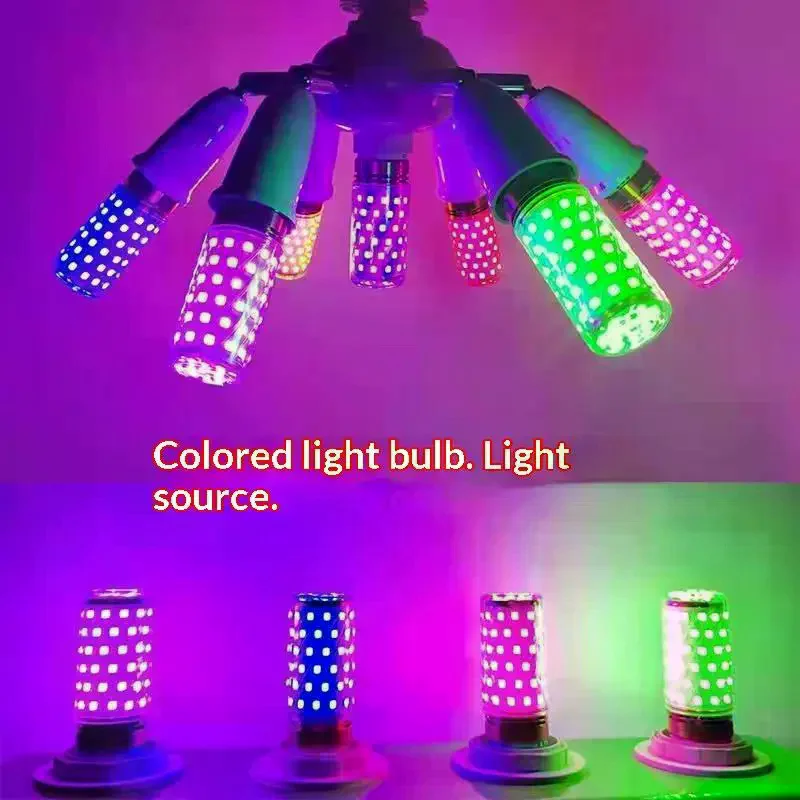 1Pcs High Brightness Energy Saving Color E27 LED Corn Lights No Flicker Replace LED Atmosphere Light Bulbs For Living Room