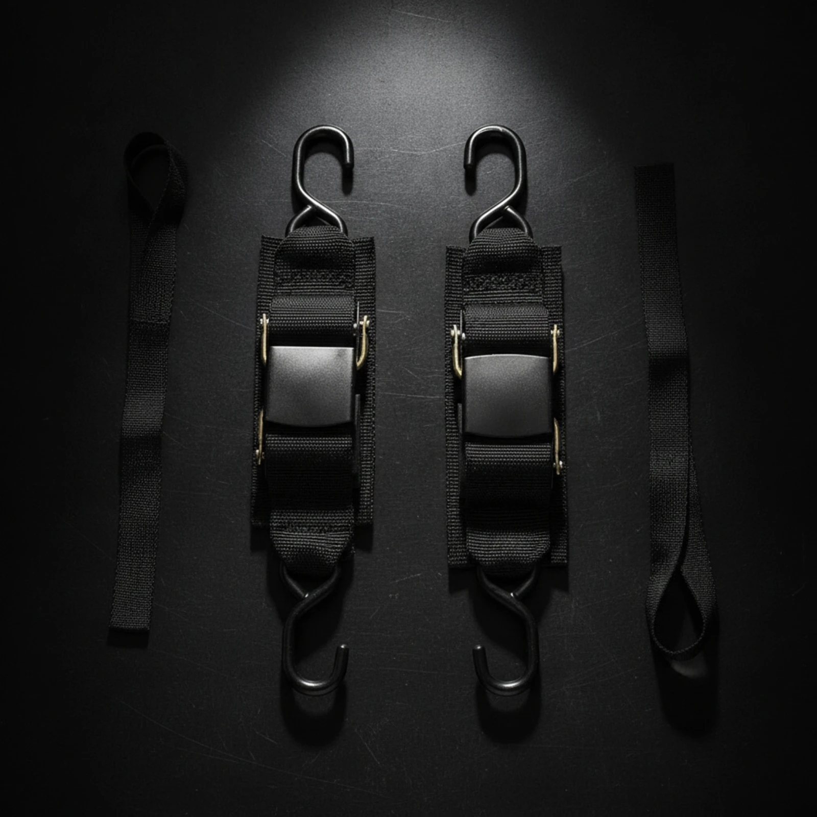 Boat Trailer Tie-down Strap System Non-Stretch Boat Tie-down Strap with Metal Hooks Personal Watercraft Trailer Straps Universal