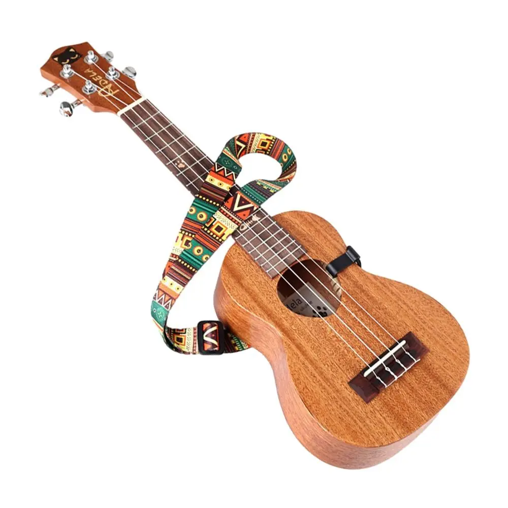 Ukulele Accessory Adjustable Guitar Strap Polyester Ethnic Style Guitar Belts Guitar Accessories Guitar