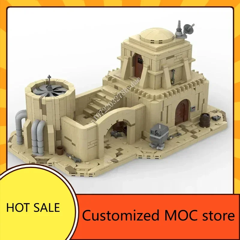 1919PCS Angepasst MOC Space Battle Tatooine Residential Hut Puzzles Technologie DIYAssembly Urlaub Geburtstag Spielzeug Weihnachten Geschenk