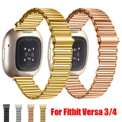 Latest Stainless Steel Strap For Fitbit Versa 3 Watch Metal Wristband Alpine Loop Band For Fitbit Versa 4 Bracelet Accessories