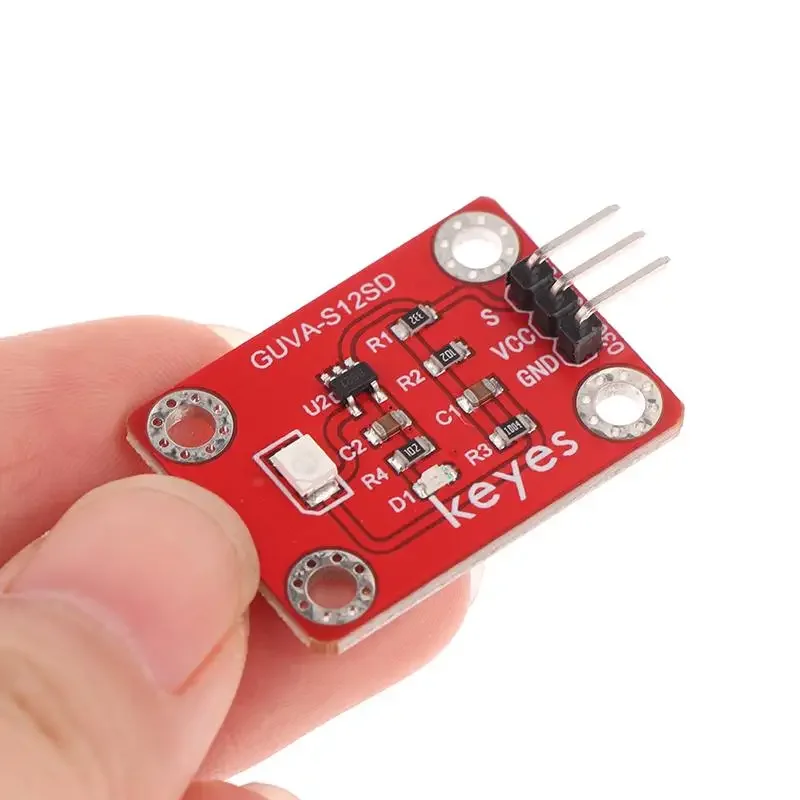 1/2/3pcs 3528 Solar Ultraviolet Intensity Module DC 3.3-5V UV Sensor GUVA-S12SD 240-370nm For Arduino /Raspberry Pi
