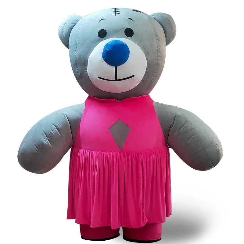 Saygo Inflatable bear Mascot Costume for Wedding Adult Cosplay Mascot Costume Animal Funny Costume Tuxedo Bear