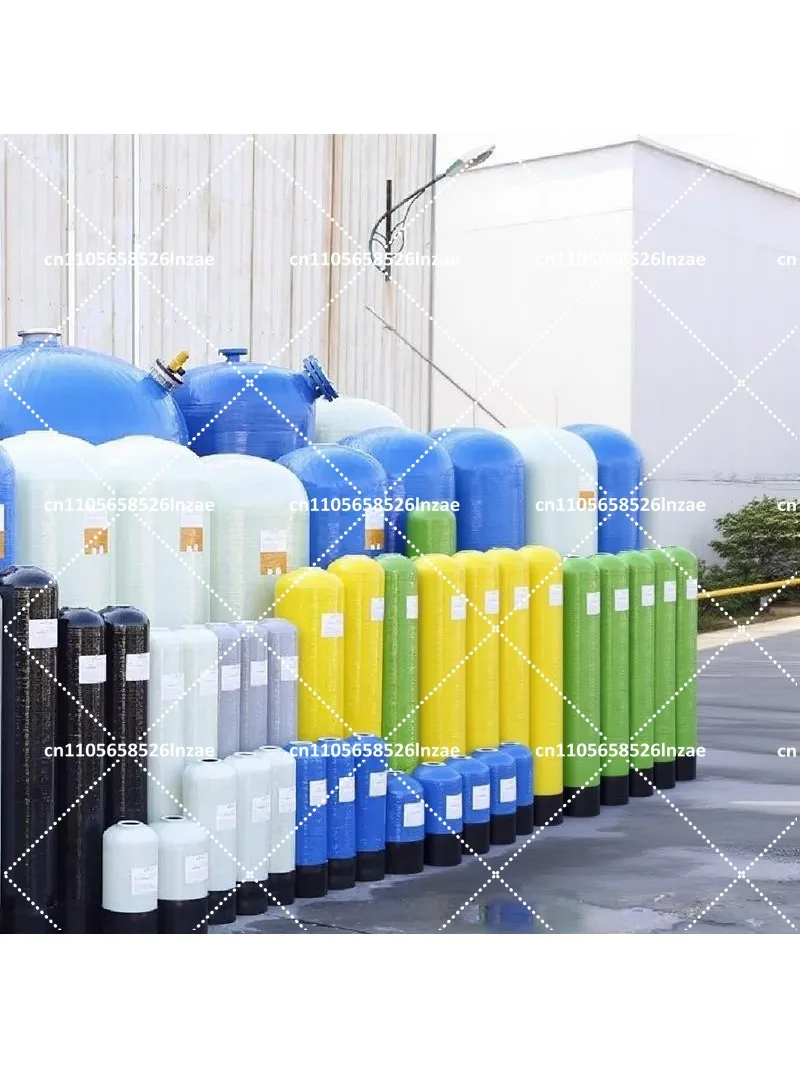 FRP Tank Quartz Sand Manganese Sand Activated Carbon Filter Resin Softening Water Equipment Well Groundwater Filter