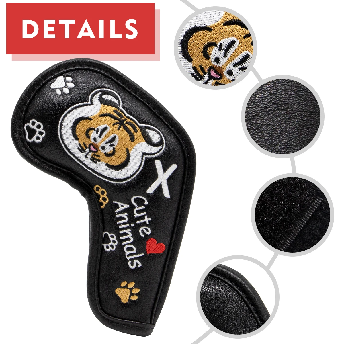 Fitness 4-9ASPX 10pcs Cute Animal Design Golf Iron Head Covers Iron Headovers Long Neck Iron Head Covers