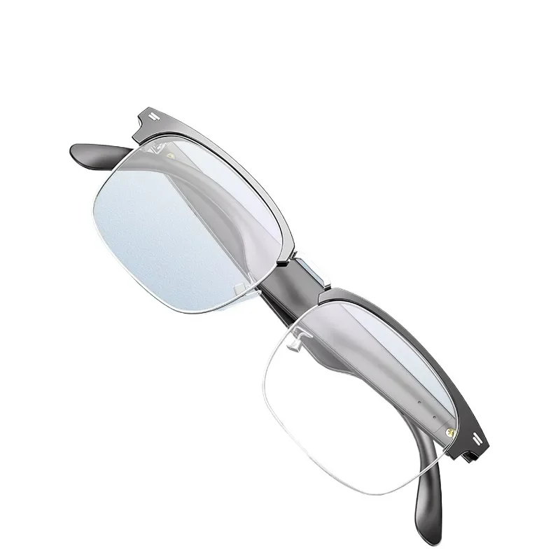 AI Translation Smart Glasses Bluetooth Wireless Titanium Frame Touch Control Multifunctional Driving Calling Eyewear for Men